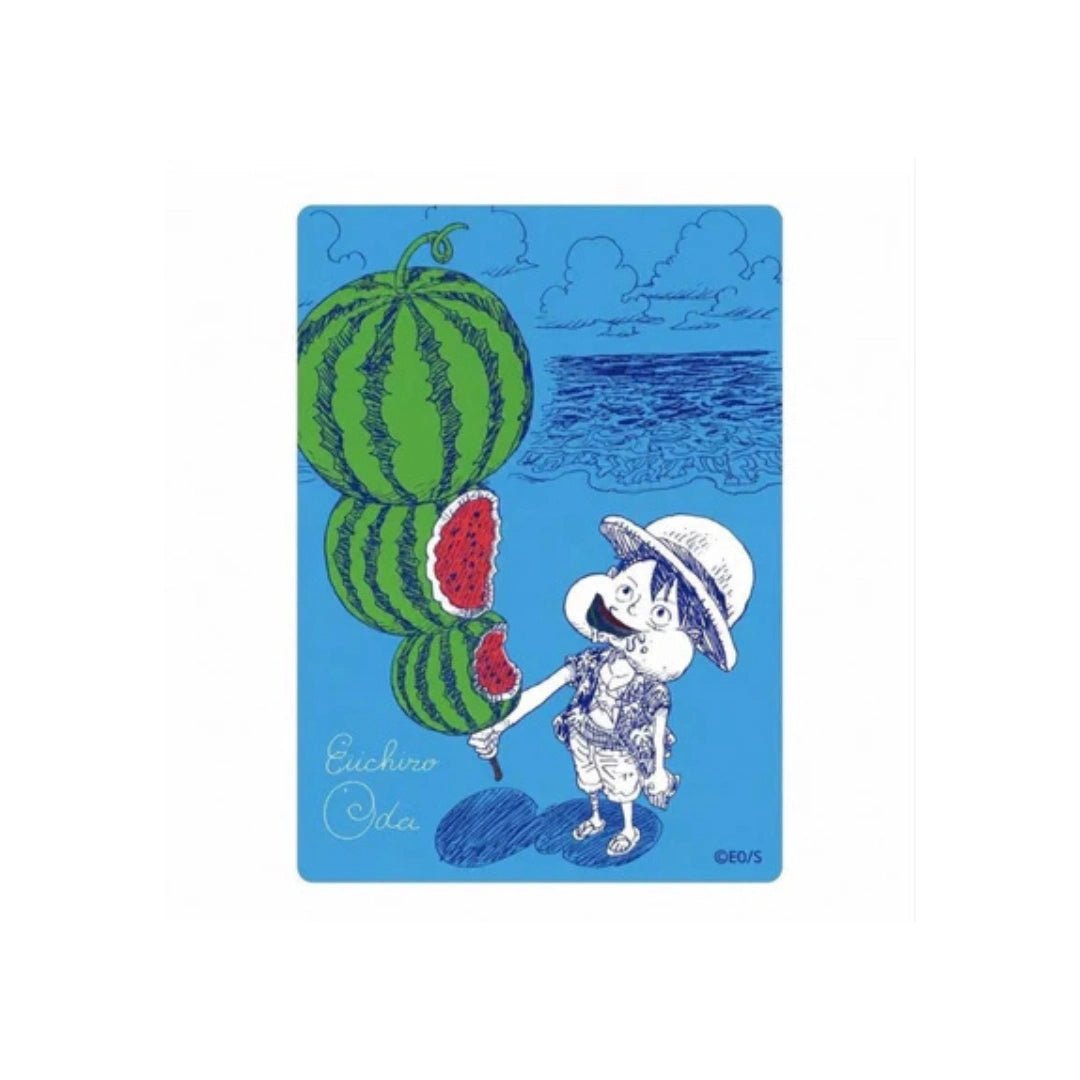 One Piece Shueisha Natsucomi Metallic Promokarte 2026 - Watermelon Luffy - Pokitrio