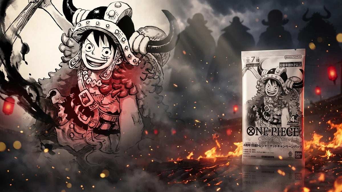 One Piece 4th Anniversary Treasure Campaign Pack: die sieben Yonko-Karten im Check - Pokitrio
