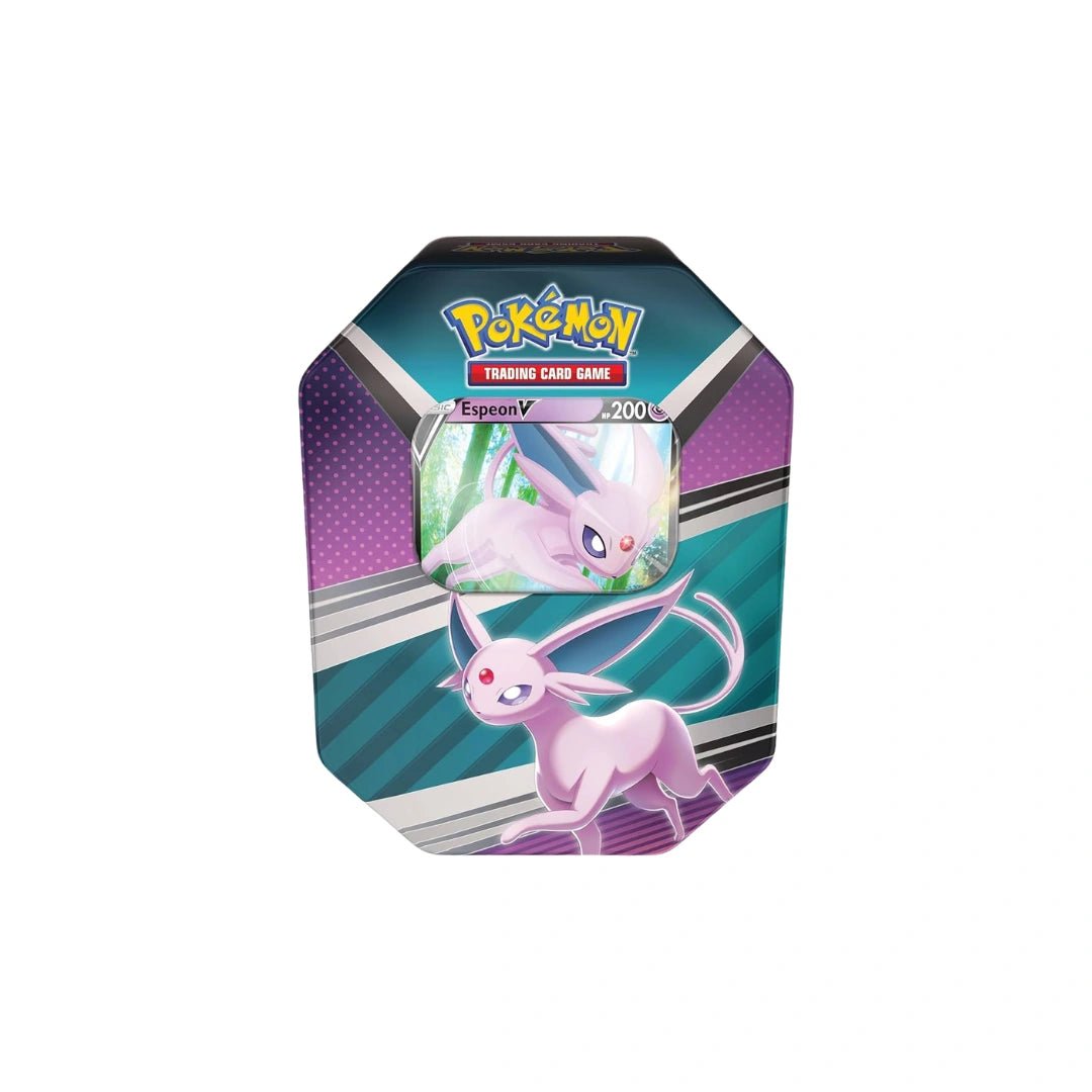 Pokémon Espeon V Tin Englisch – V Heroes Tin mit holografischer Espeon-V-Promo bei Pokitrio kaufen