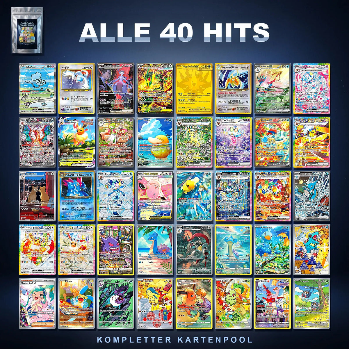 Pokitrio One Card Challenge - 1 zufällige Karte - Pokitrio